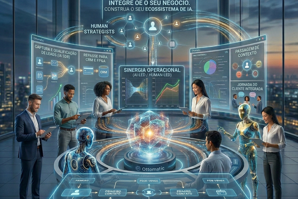 O Fim do "Frankenstein" de Software: Por Que Sua Empresa Precisa de um Hub de IA