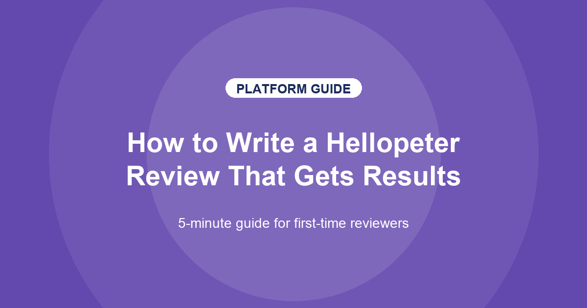 How to write a Hellopeter review — pipeline test platform education guide hero