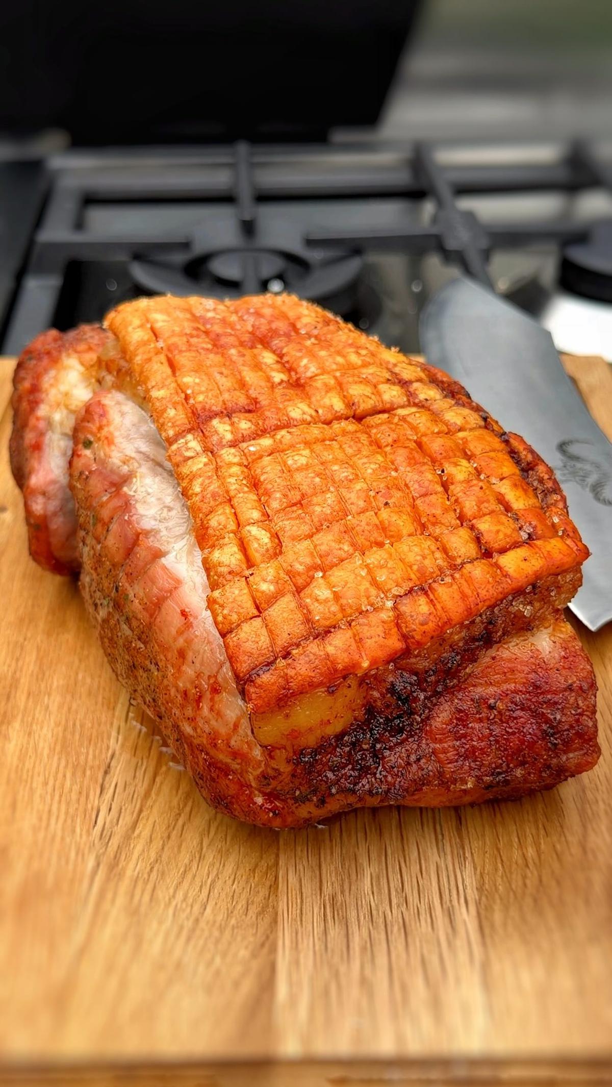 Perfekter Krustenbraten vom Grill