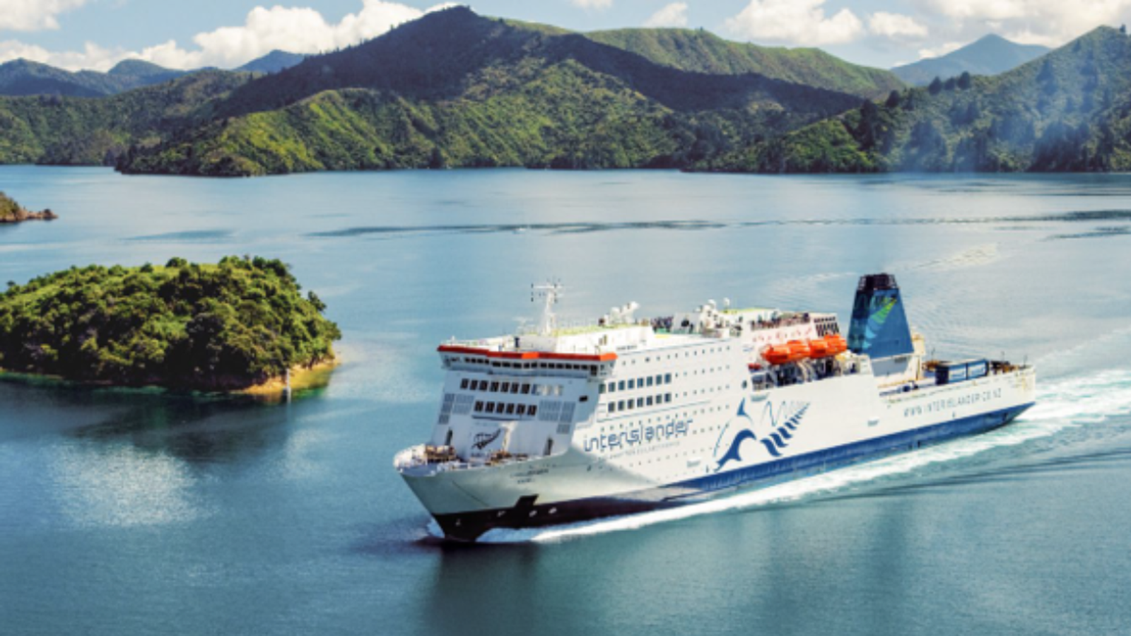 Large ferry underway.