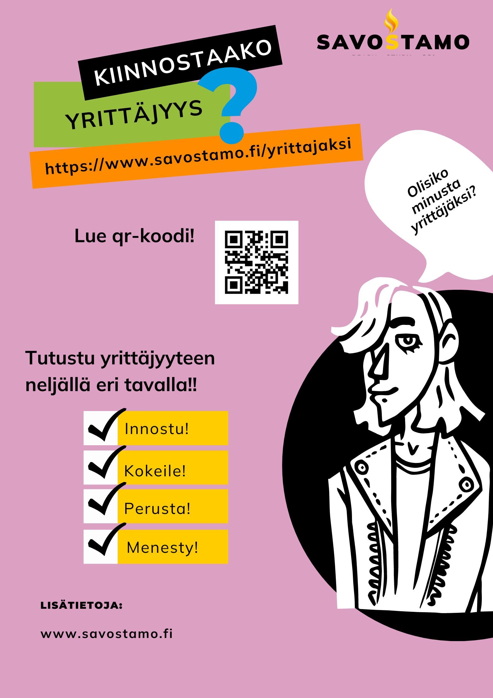 Savostamo yrittäjyyttä suunnittelevalle