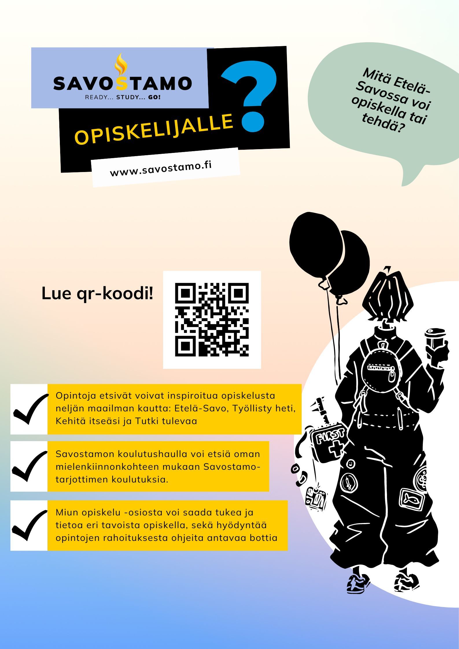 Savostamon tarjonta opiskelijalle