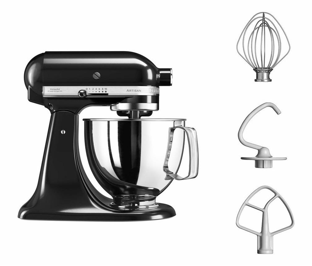 Кухненски робот KitchenAid Artisan 5KSM125EOB, 4.8 л, Onyx Black