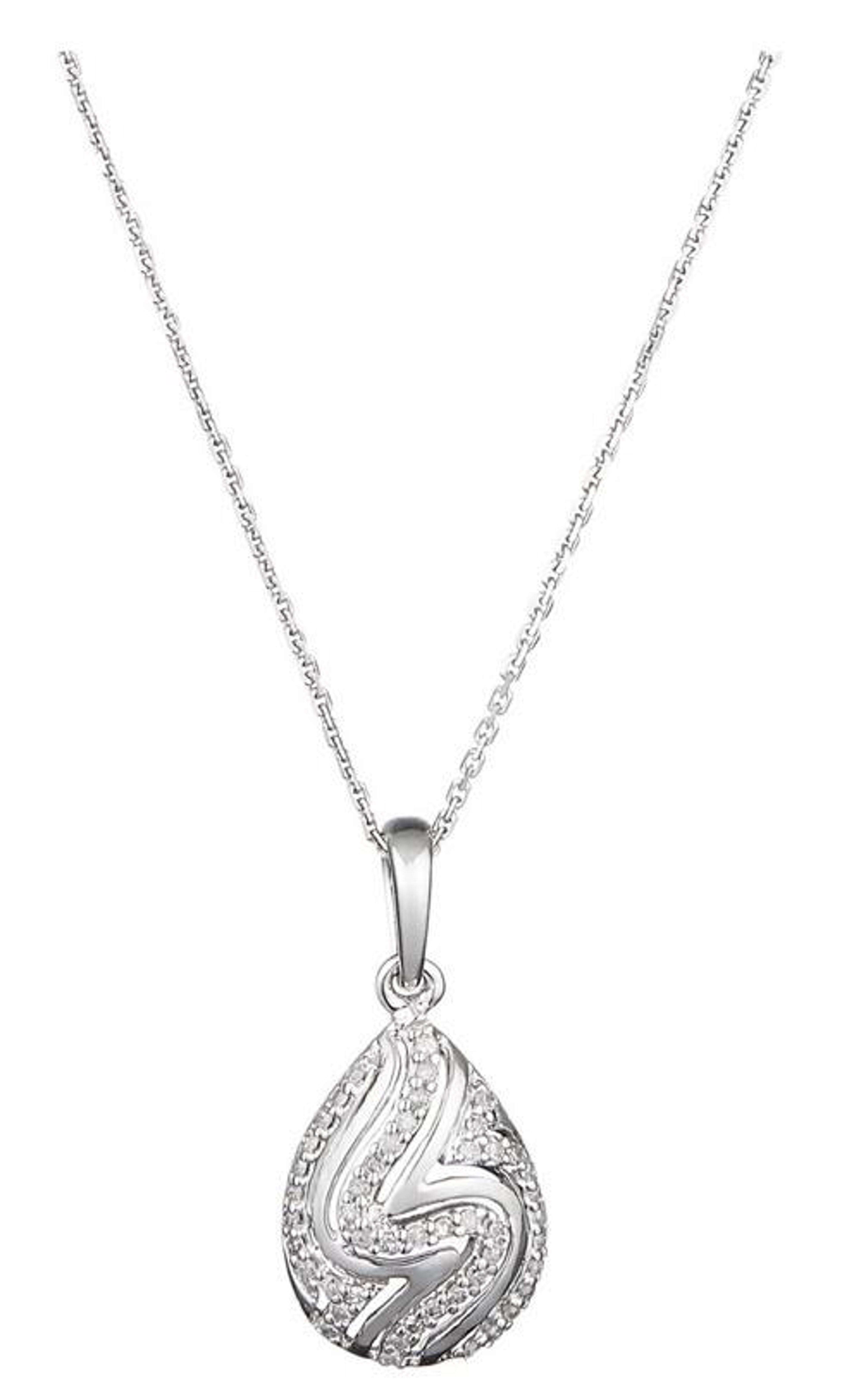 Колие Diamond&Co — бяло злато