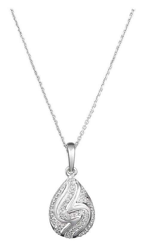 Колие Diamond&Co — бяло злато
