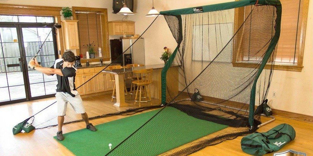  GoSports Golf Practice Hitting Net - Choose Between Huge 10 ft  x 7 ft or 7 ft x 7 ft Nets - Personal Driving Range for Indoor or Outdoor  Use 