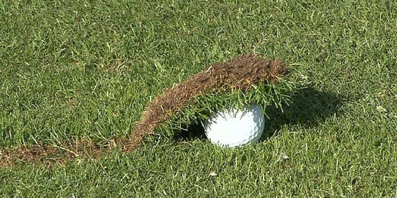 Hit Down on the Golf Ball and Take a Huge Divot It's Not Entirely