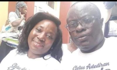 Rev Edward Adeniji Koye-Ladele with Mrs. Fadekemi Ibitoye (his sister)
