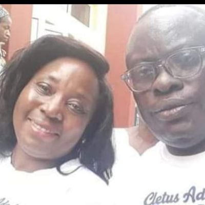 Rev Edward Adeniji Koye-Ladele with Mrs. Fadekemi Ibitoye (his sister)