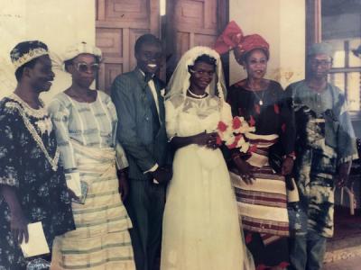 Rev Koye-Ladele and Pastor Mrs. Taiwo Koye-Ladele just after their joining ceremony