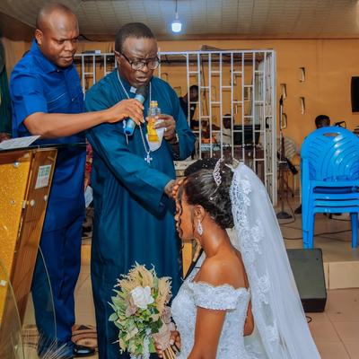 Officiating at a wedding
