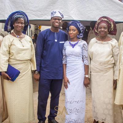 With Gbekeloluwa, Busola, and the Okunorens after the introduction ceremony