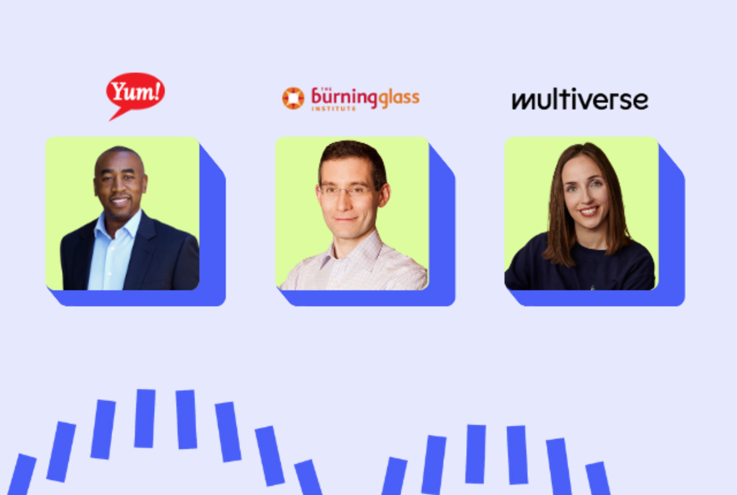 Webinar on reskilling with Yum! and Burning Glass Institute