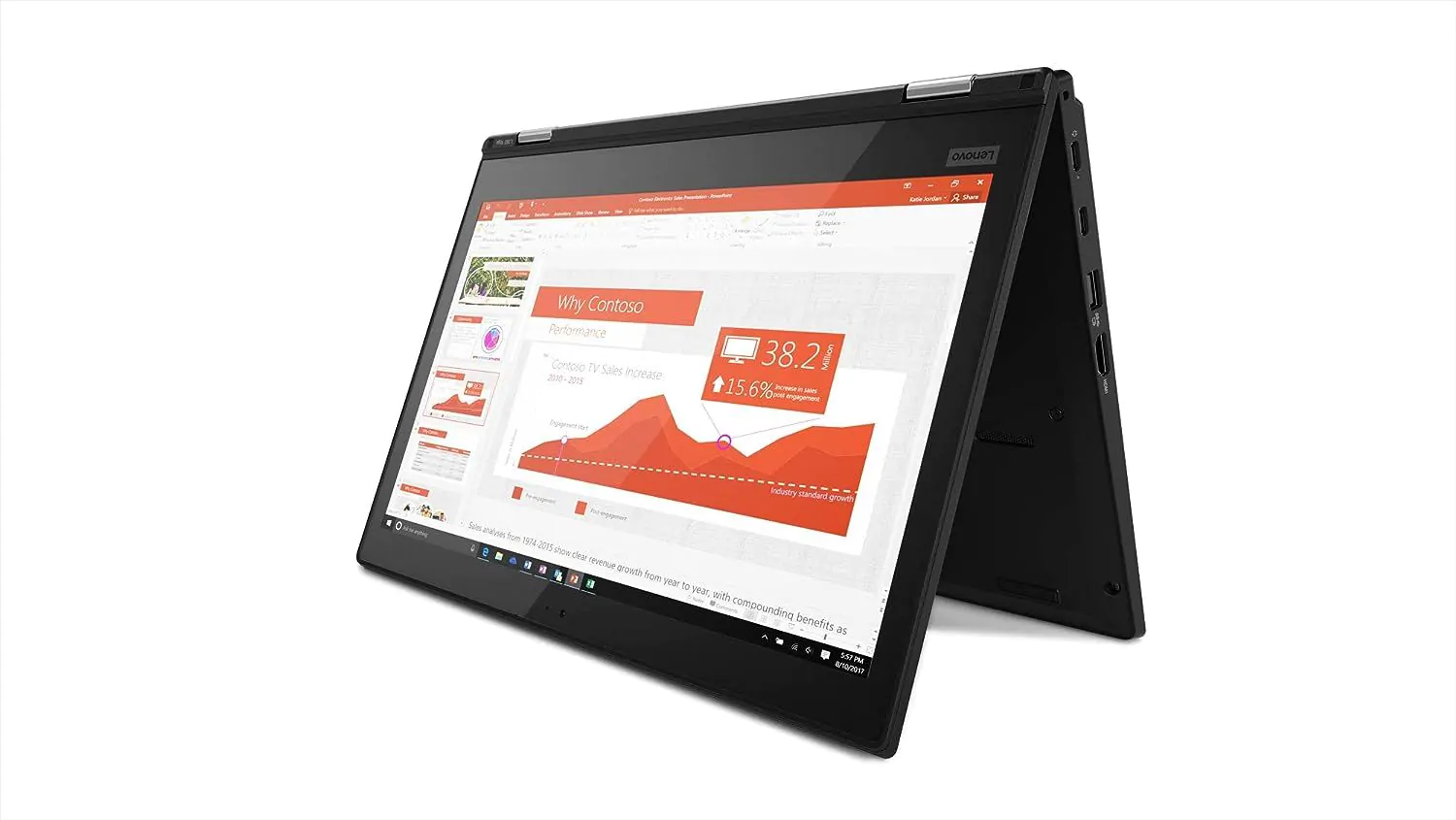 Refurbished Lenovo Thinkpad X380 Yoga (Core I5 8Th Gen/8GB/256GB SSD/Web Cam/13.3" Touch/Win 10 Pro)