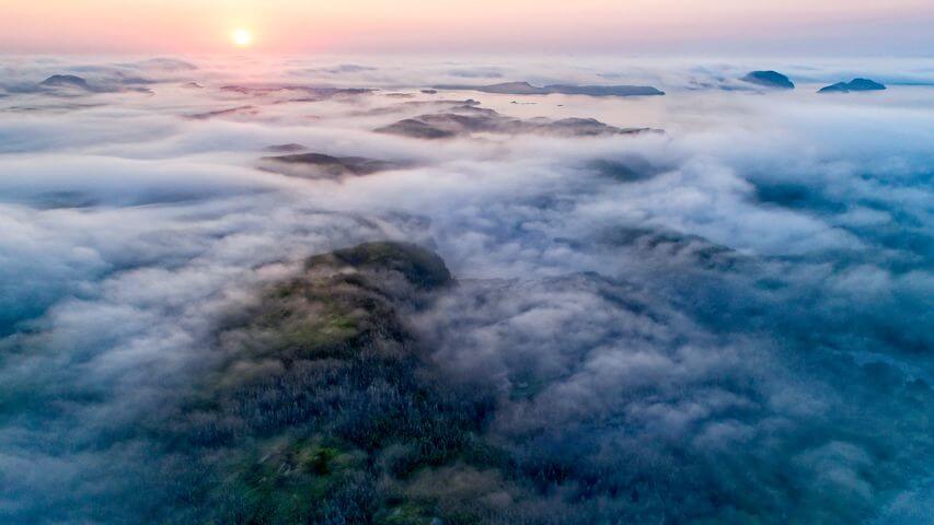 Solar Panels in Foggy Weather