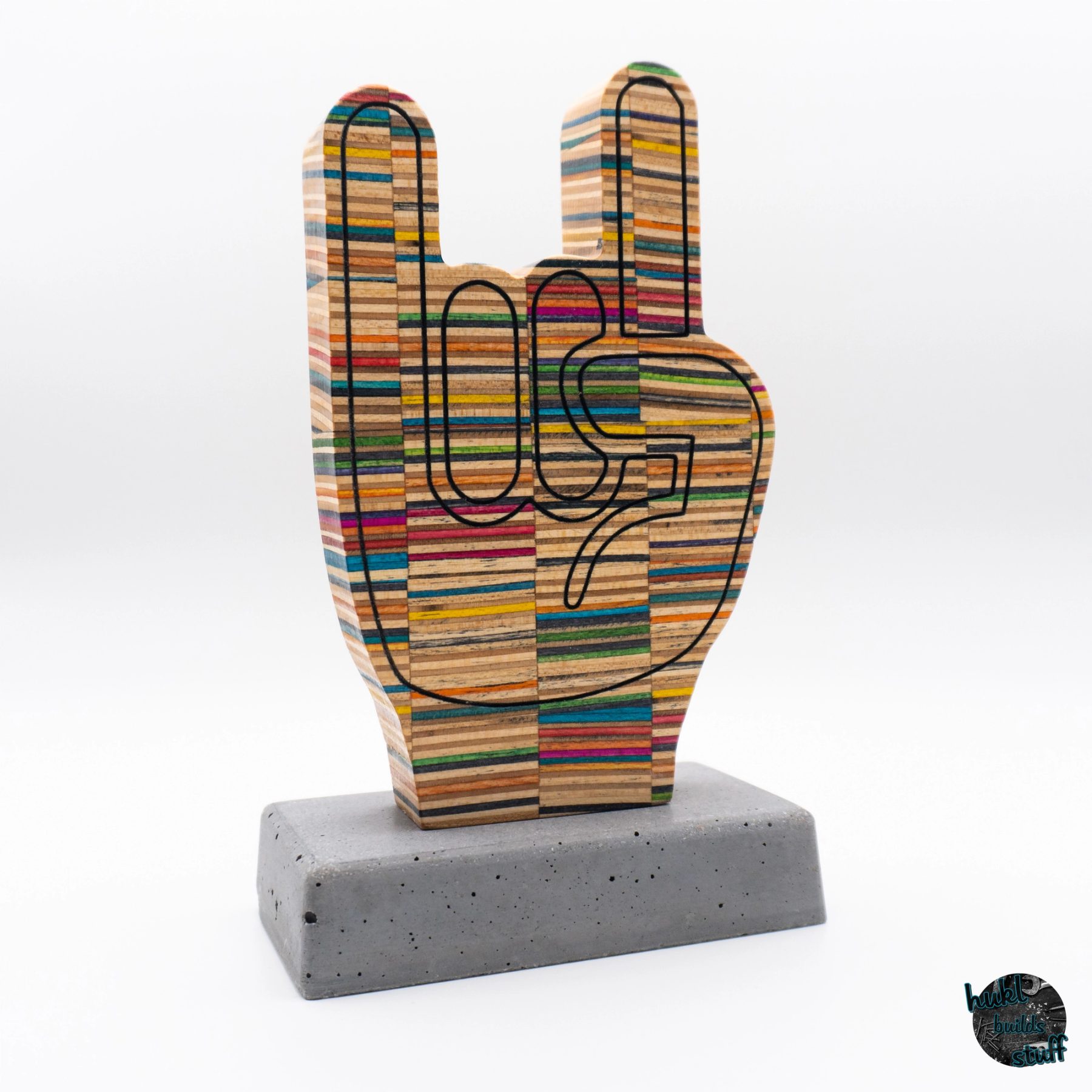 Rock On Hands patterned variation