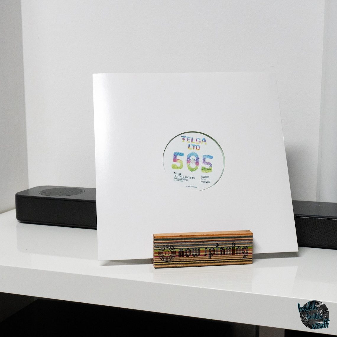Holder with Vinyl Record