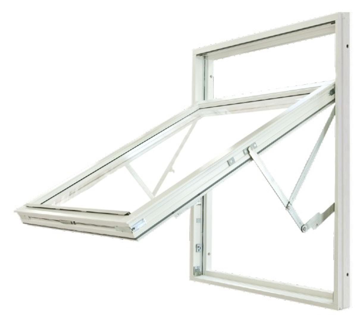 Menta Trä Vridfönster Vitt träfönster av vridfönstermodell