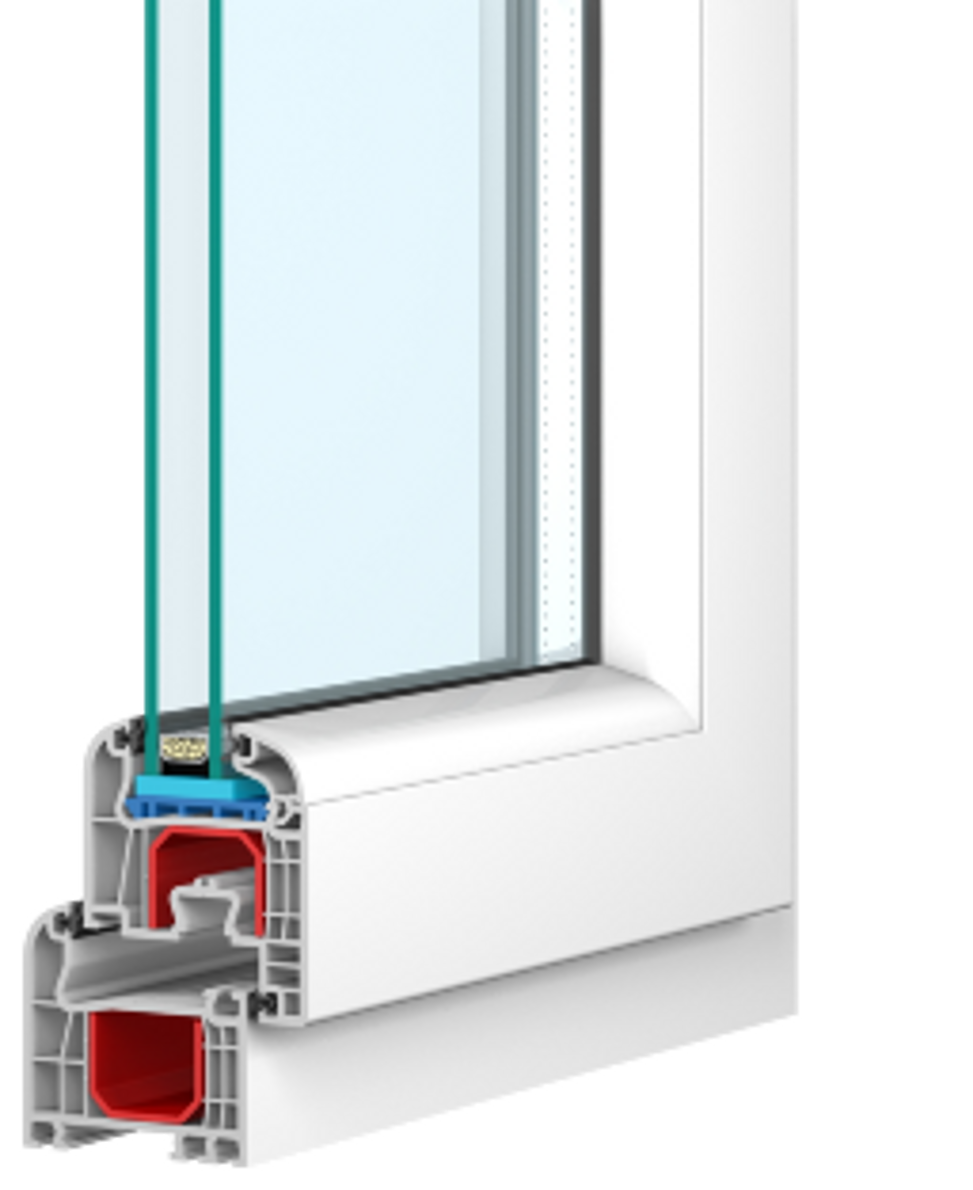 2-glas genomskärning 2-glas genomskärning