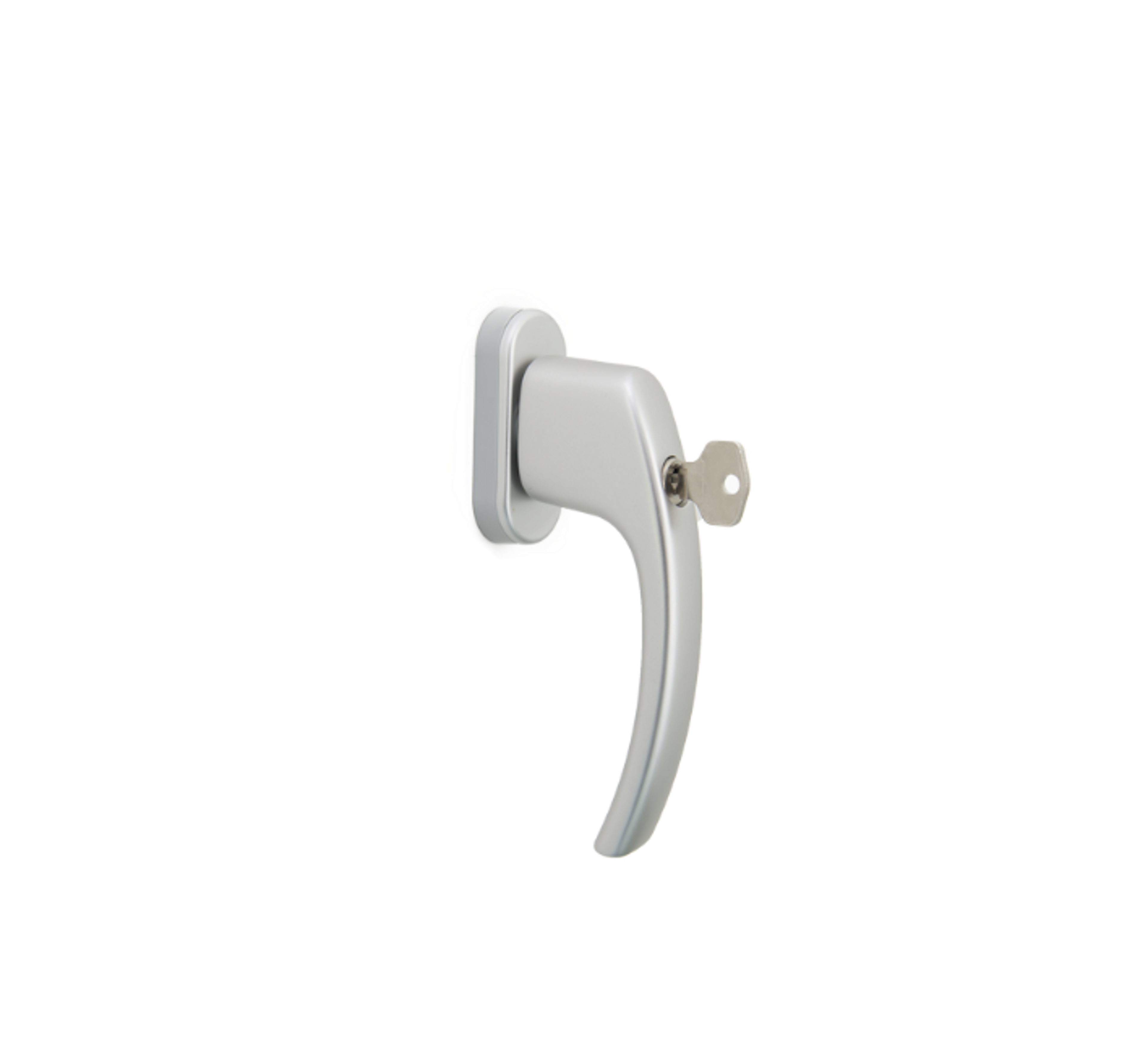 Silvrigt handtag låsbart Silvrigt handtag låsbart