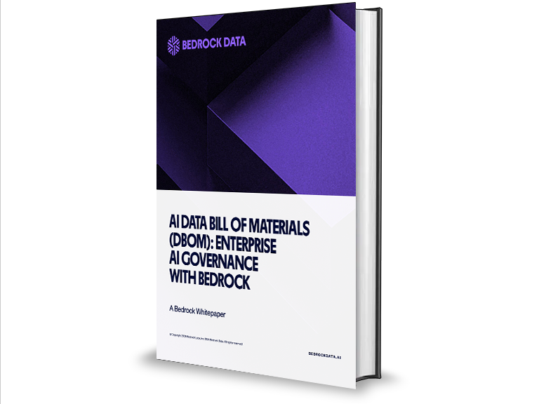 a book by bedrock data titled ai data bill of materials