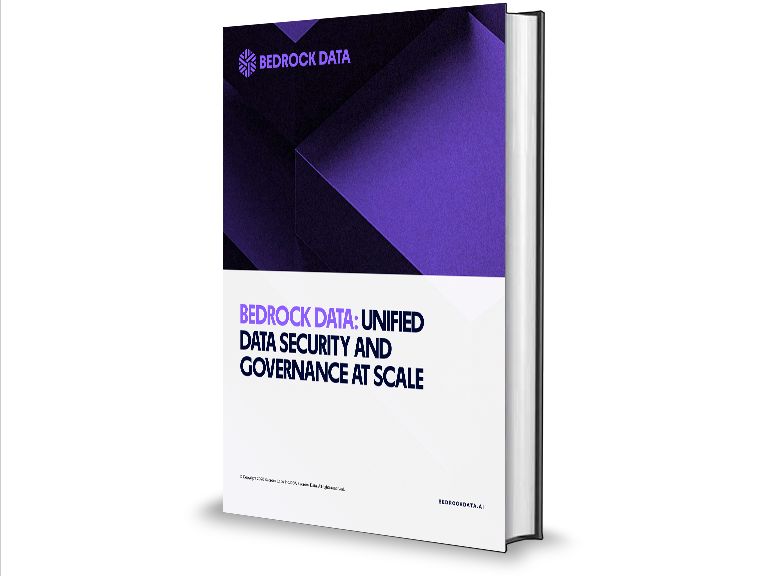 a book titled bedrock data unified data security and governance at scale