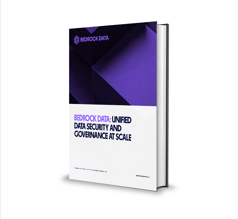 a book titled bedrock data unified data security and governance at scale