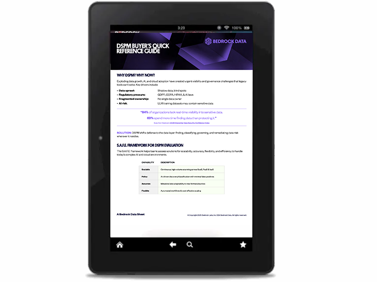 a tablet displays a bedroom data reference guide