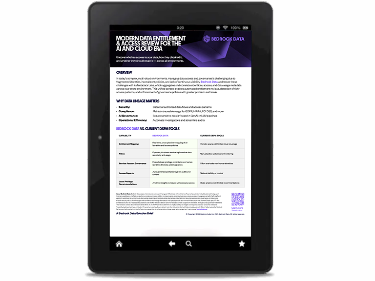 Bedrock Use Case: Data Entitlement Access Review