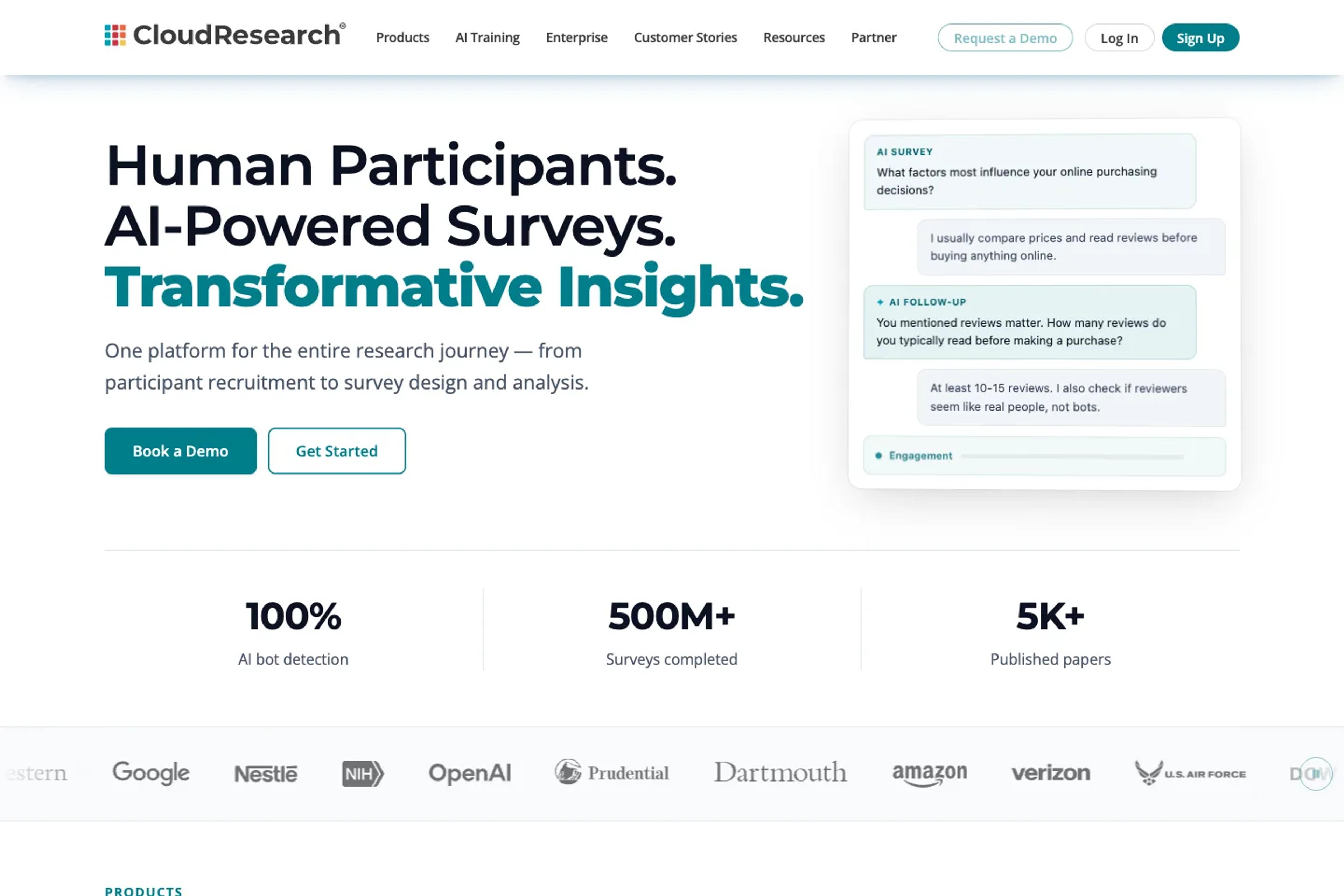 CloudResearch website homepage