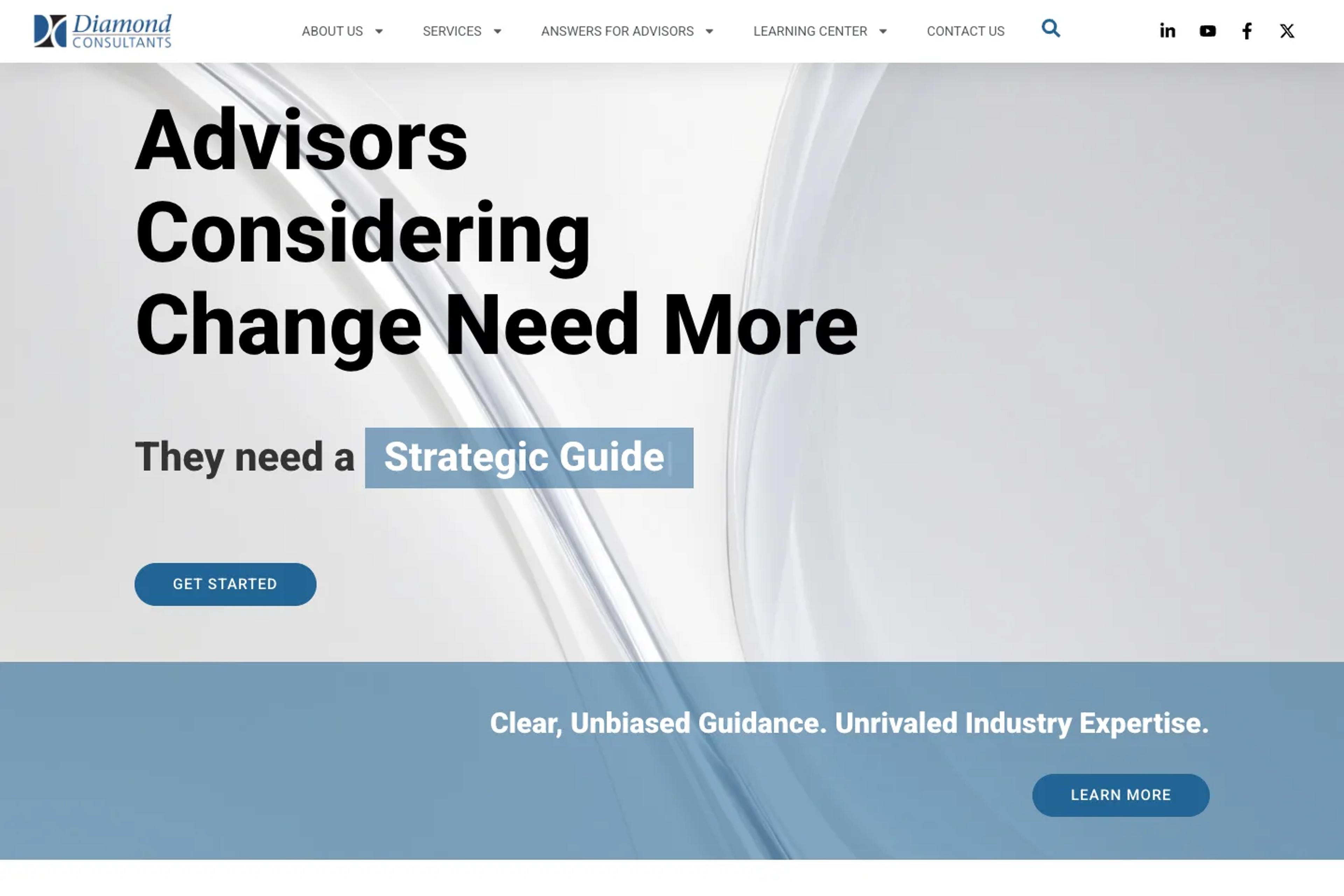 Diamond Consultants website homepage