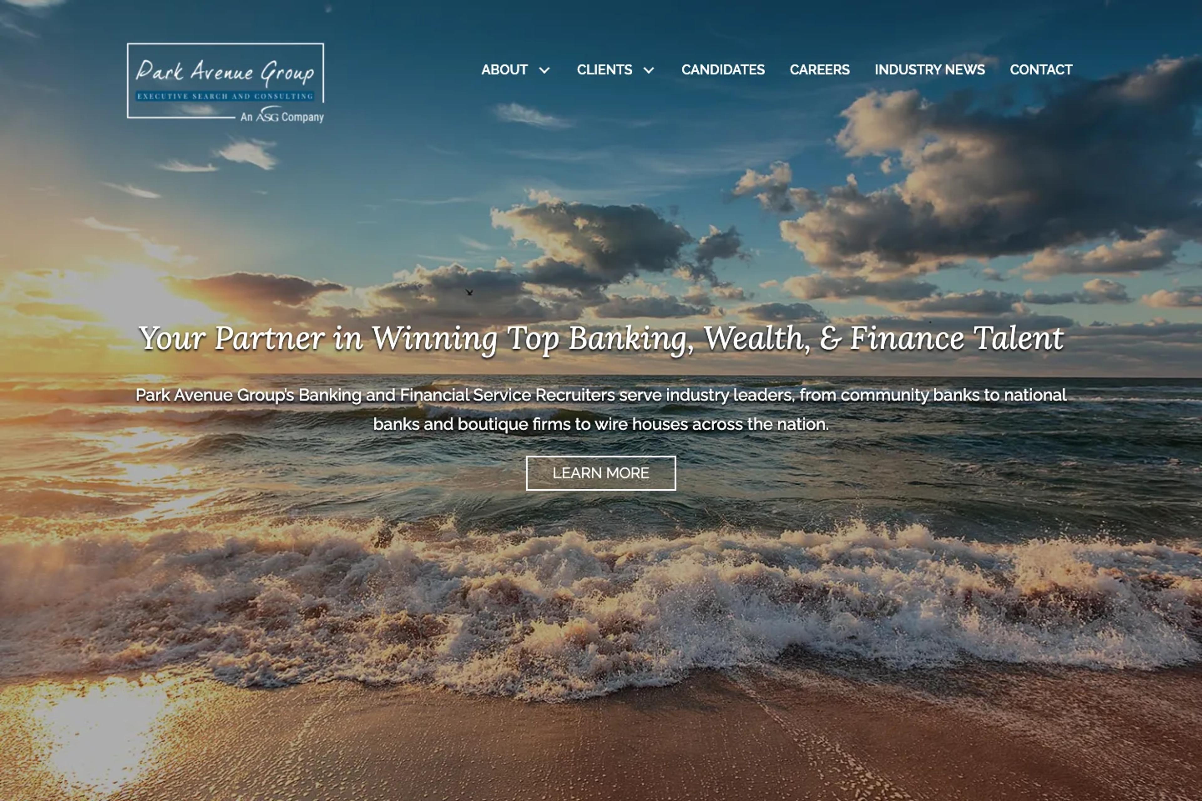 Park Avenue Group website homepage