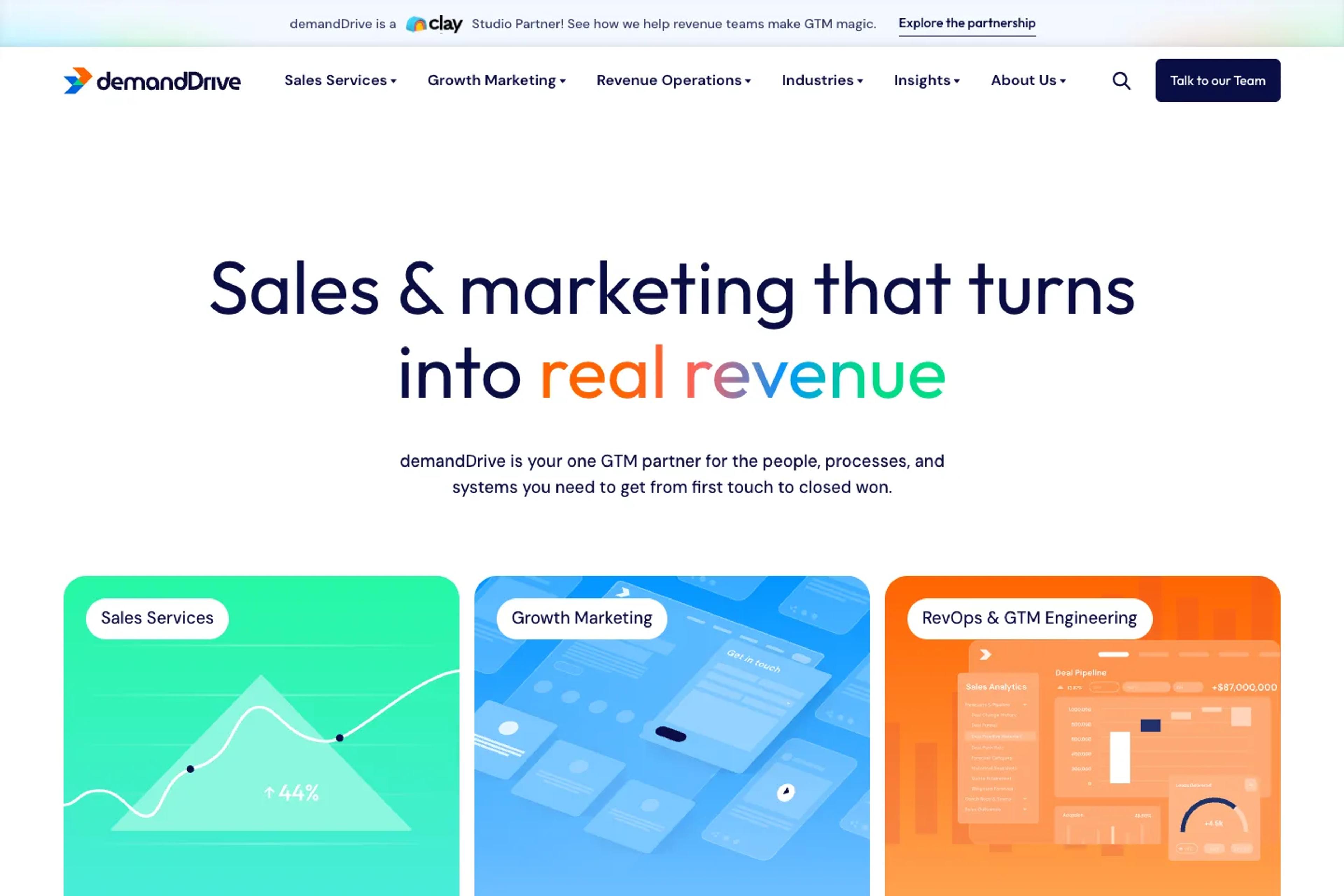 demandDrive website homepage