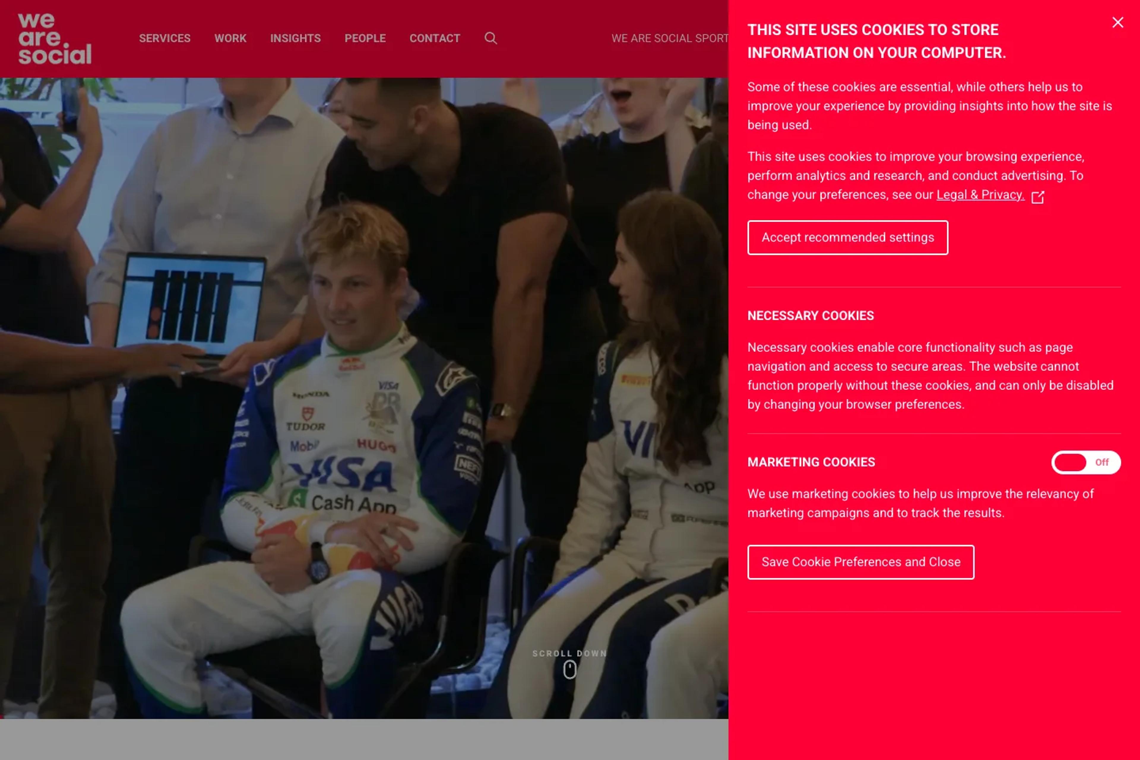 We Are Social website homepage