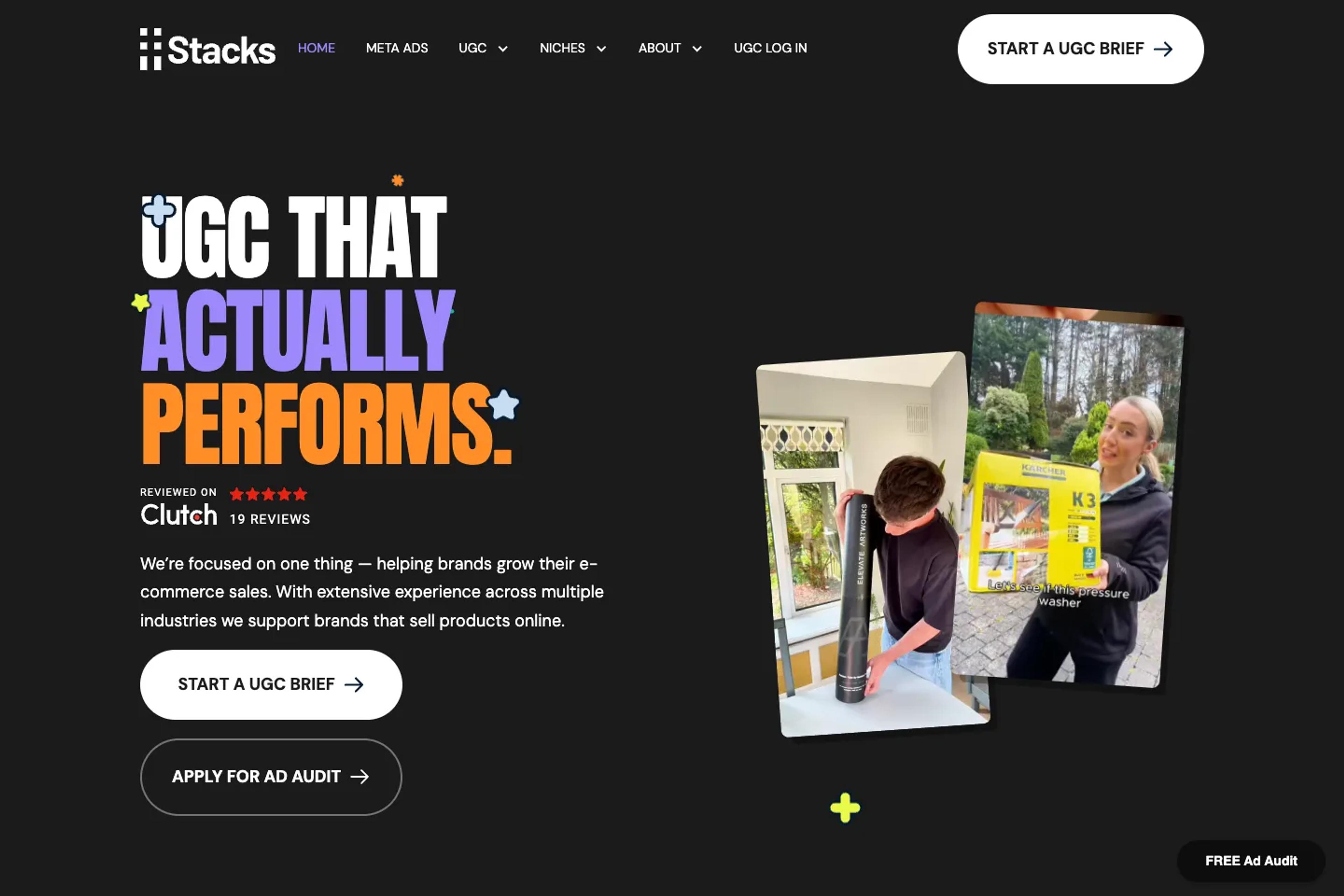 Stacks website homepage