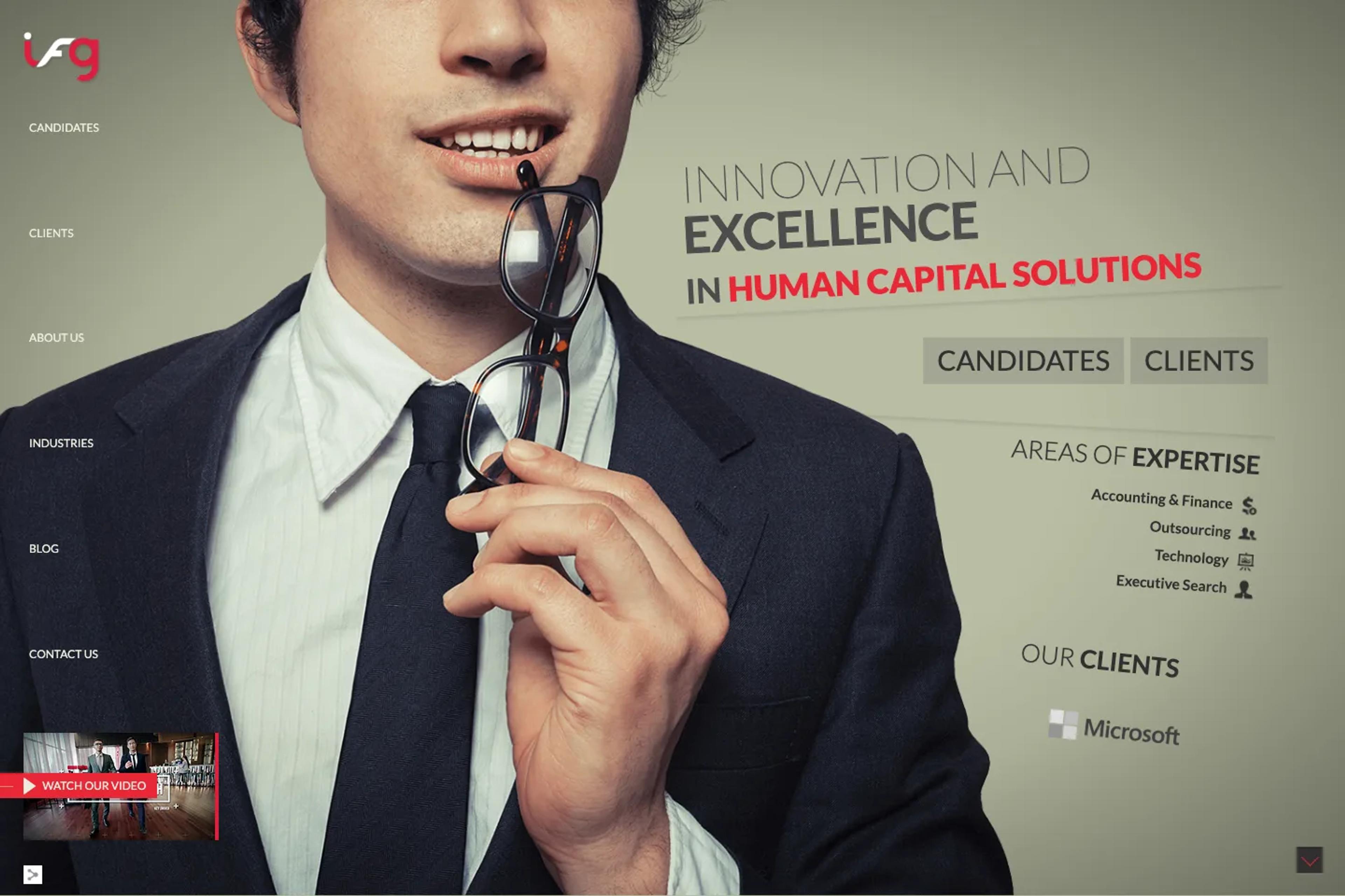 IFG (International Financial Group) website homepage