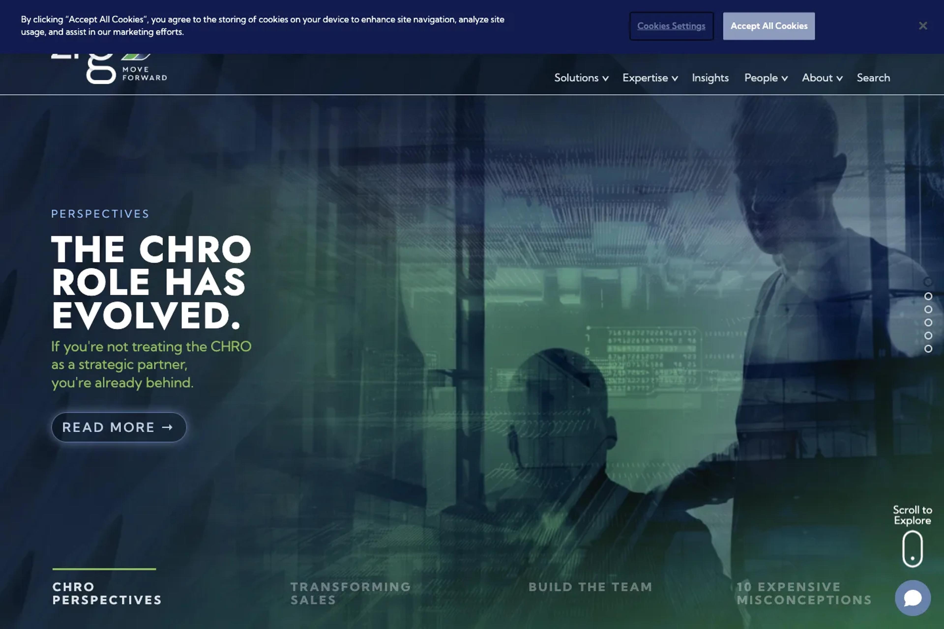 ZRG Partners website homepage