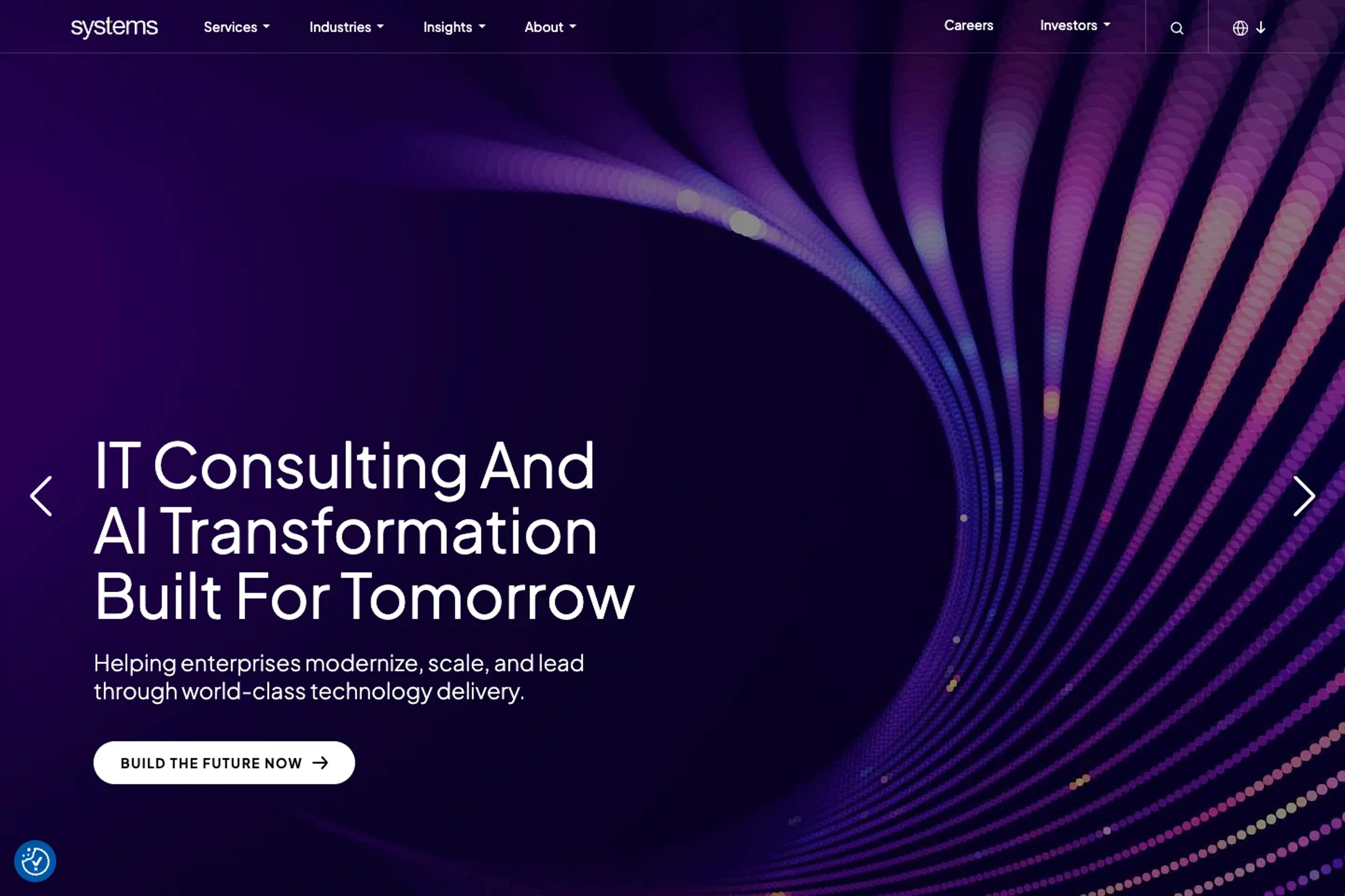 Systems Limited website homepage