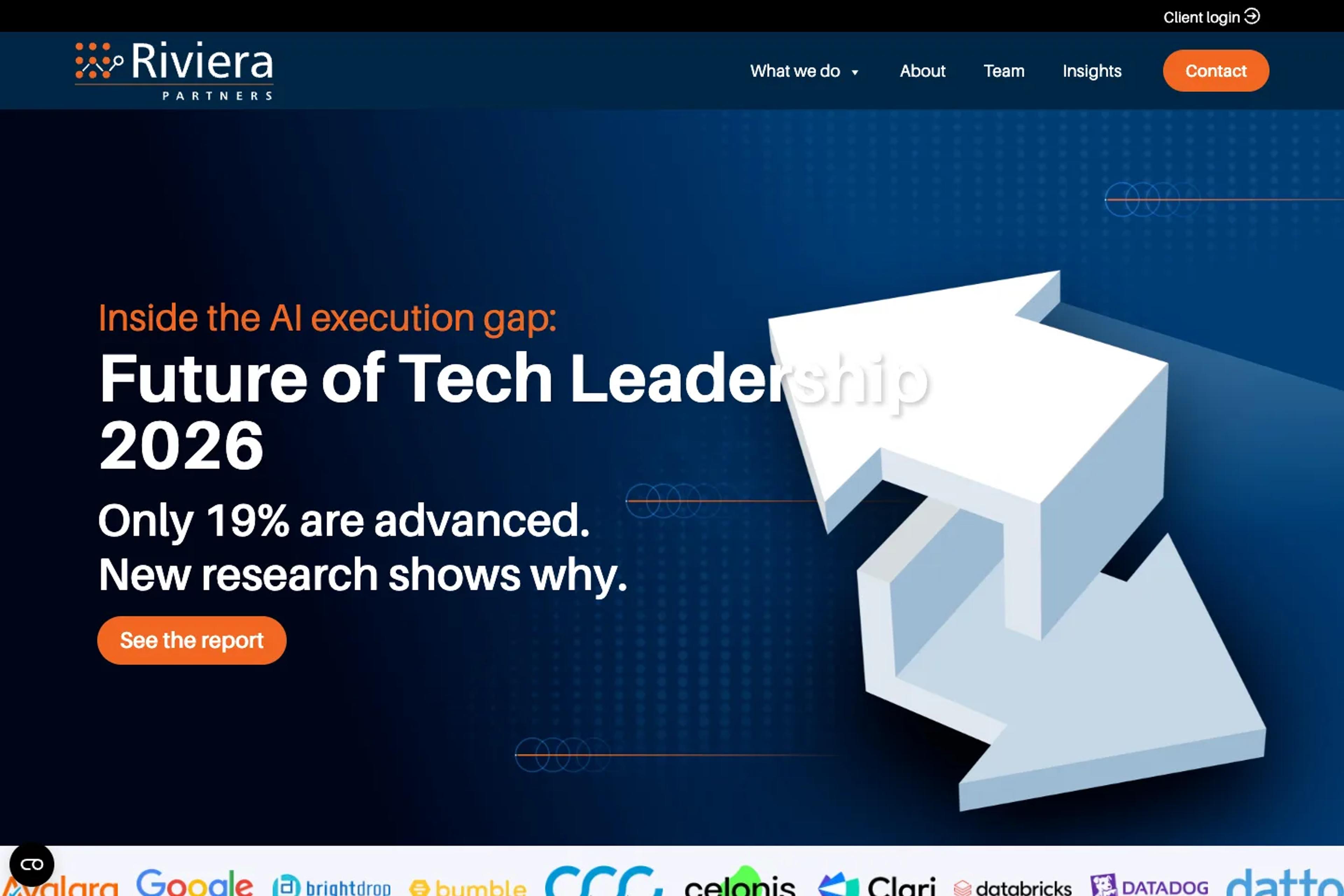 Riviera Partners website homepage