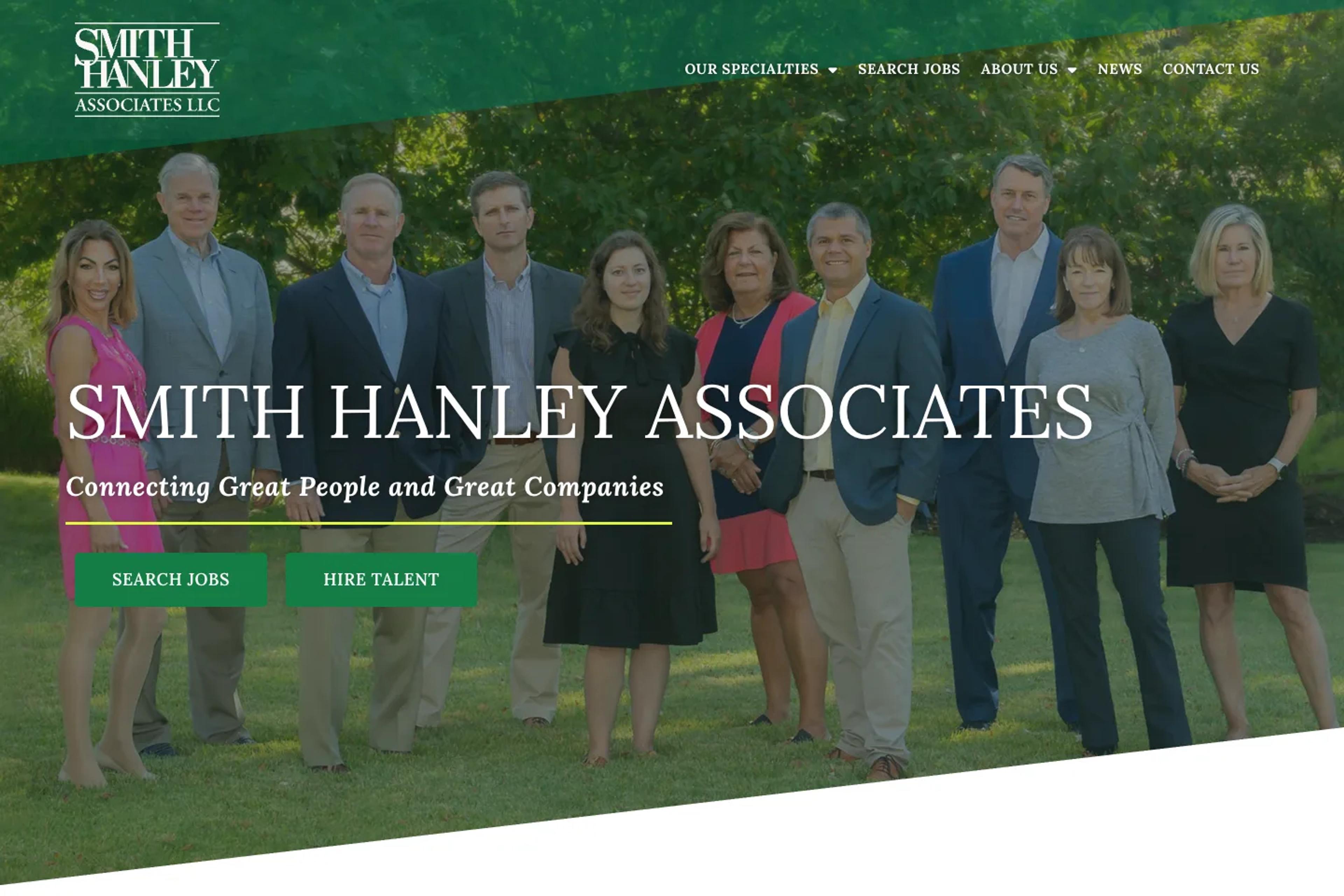 Smith Hanley Associates website homepage