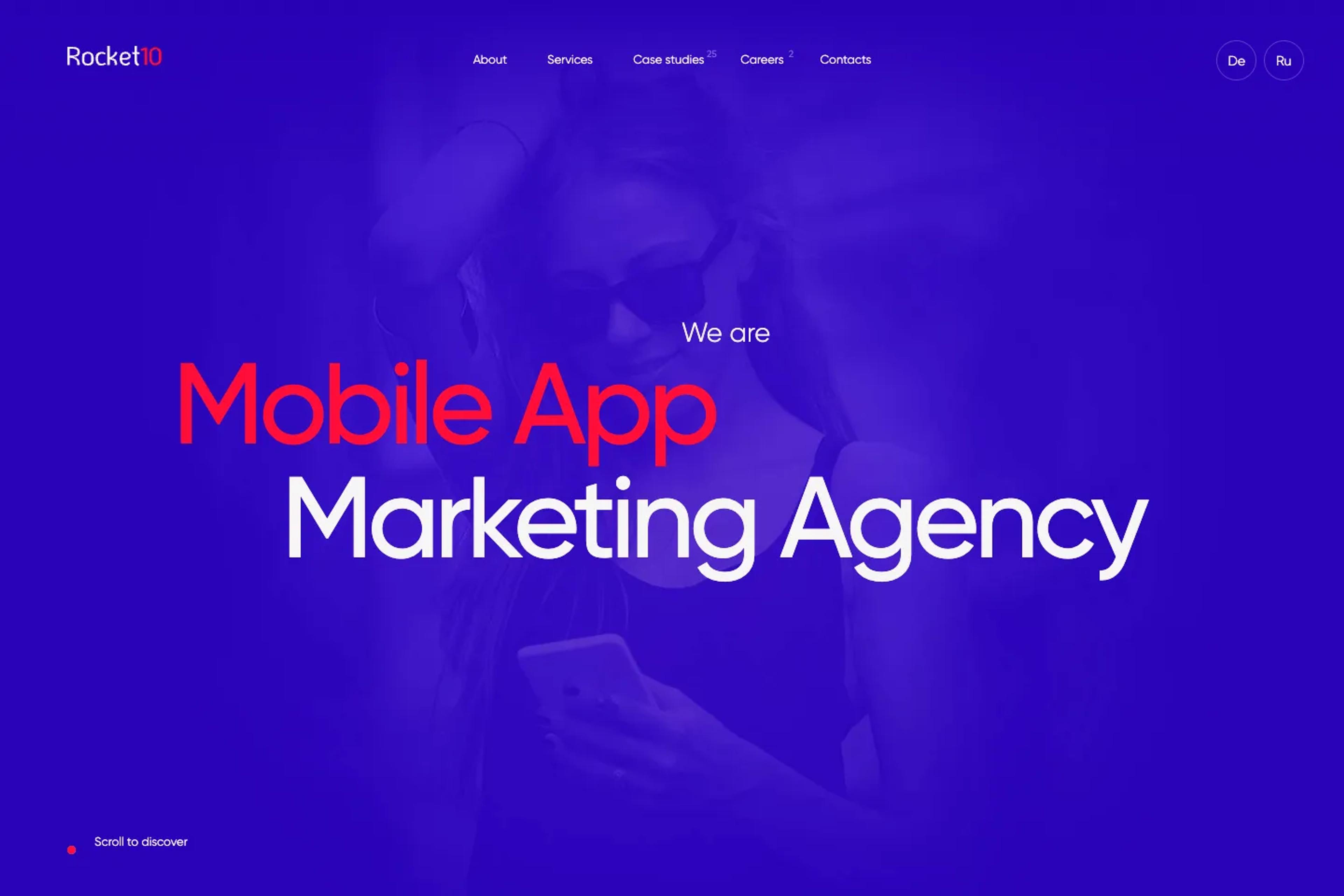Rocket10 website homepage