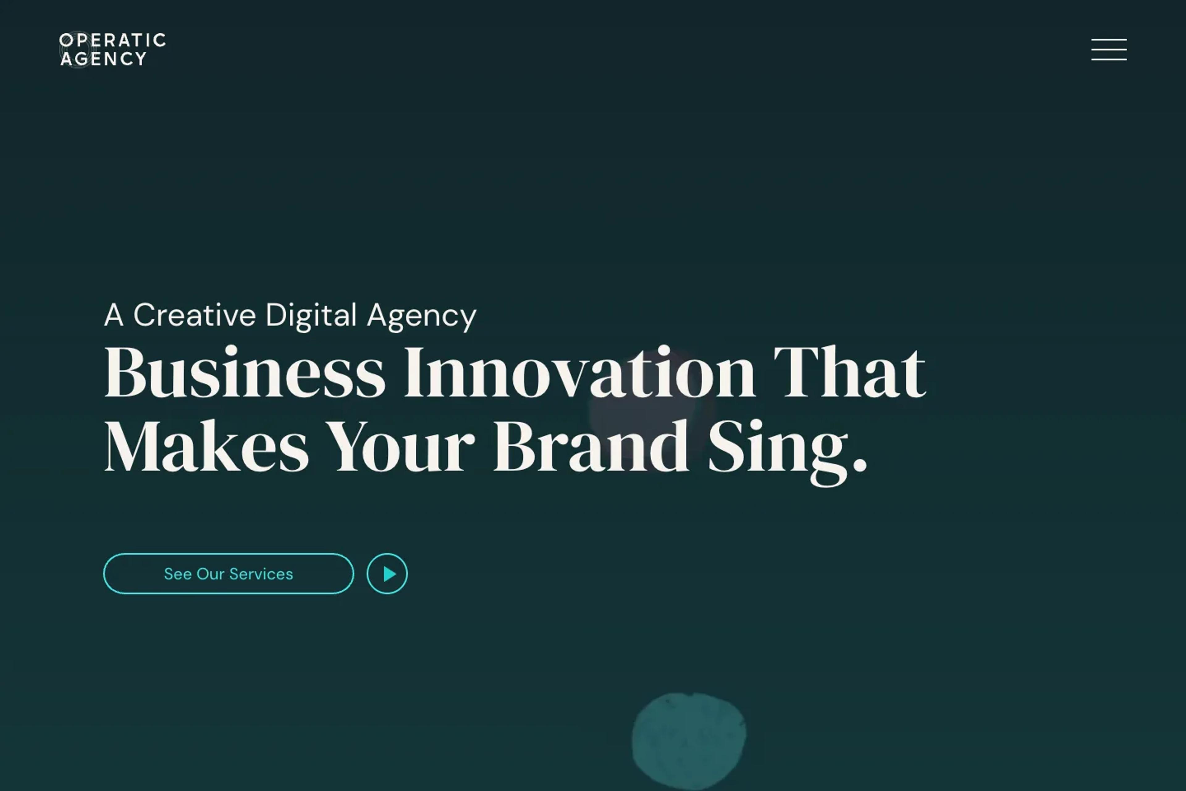 Operatic website homepage
