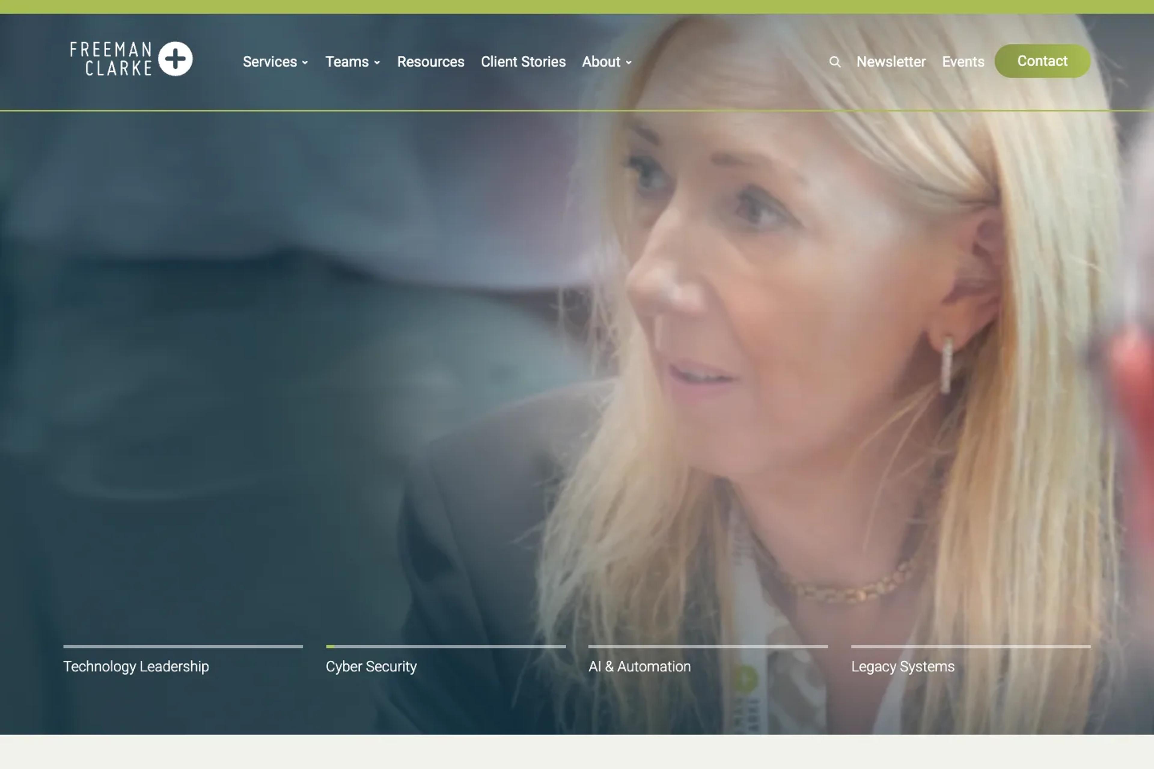 Freeman Clarke website homepage