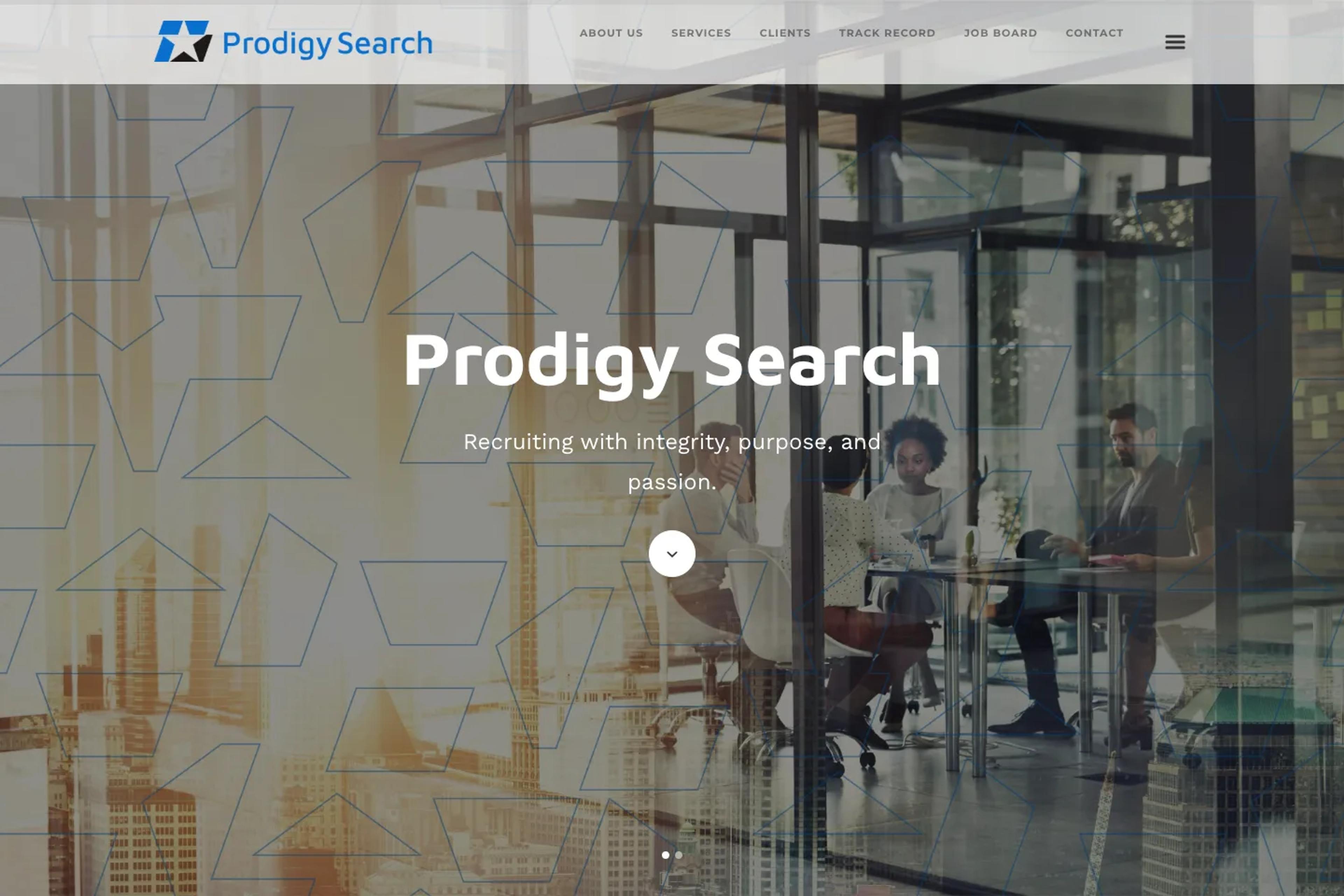 Prodigy Search website homepage