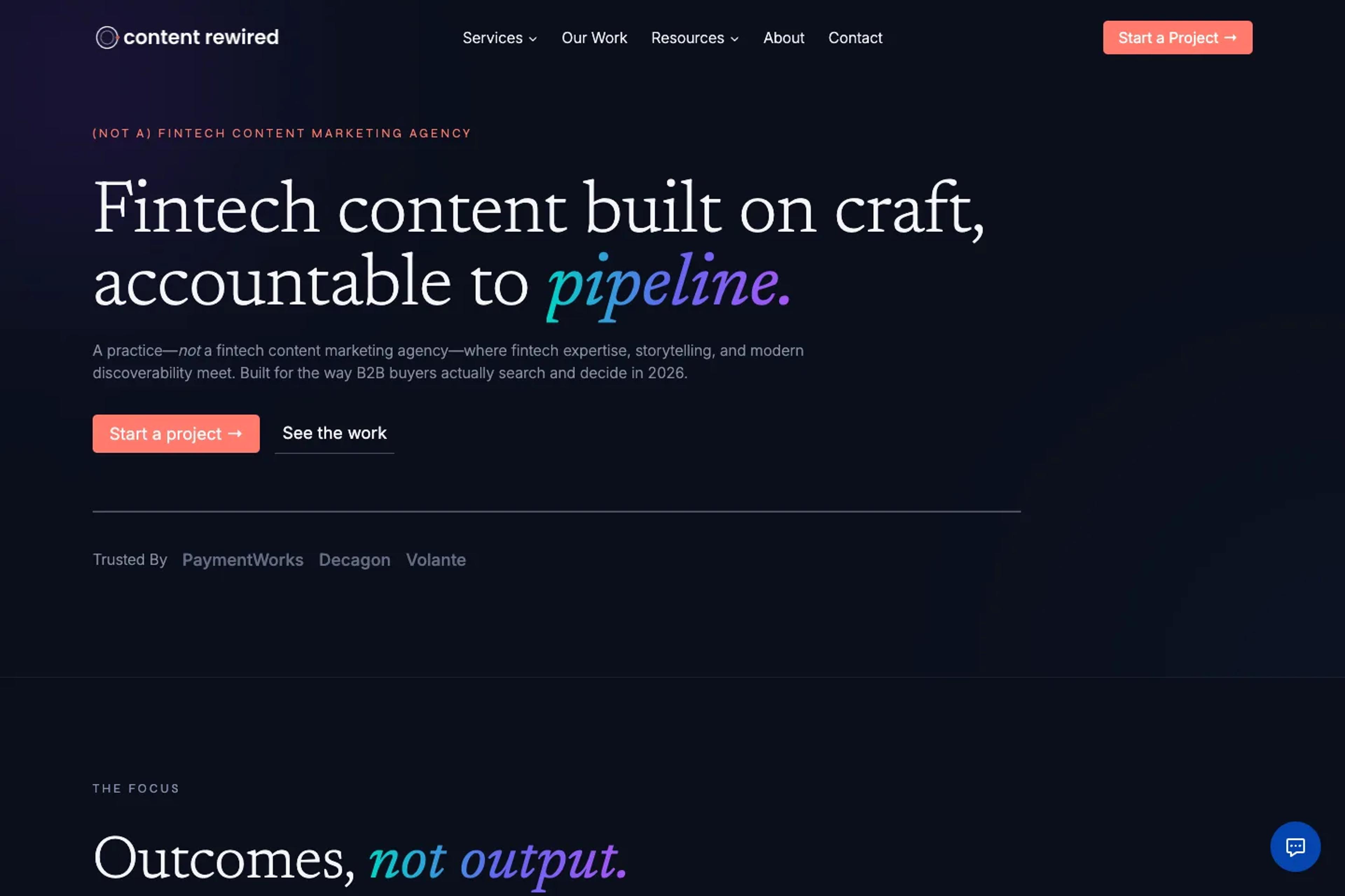 Content Rewired website homepage