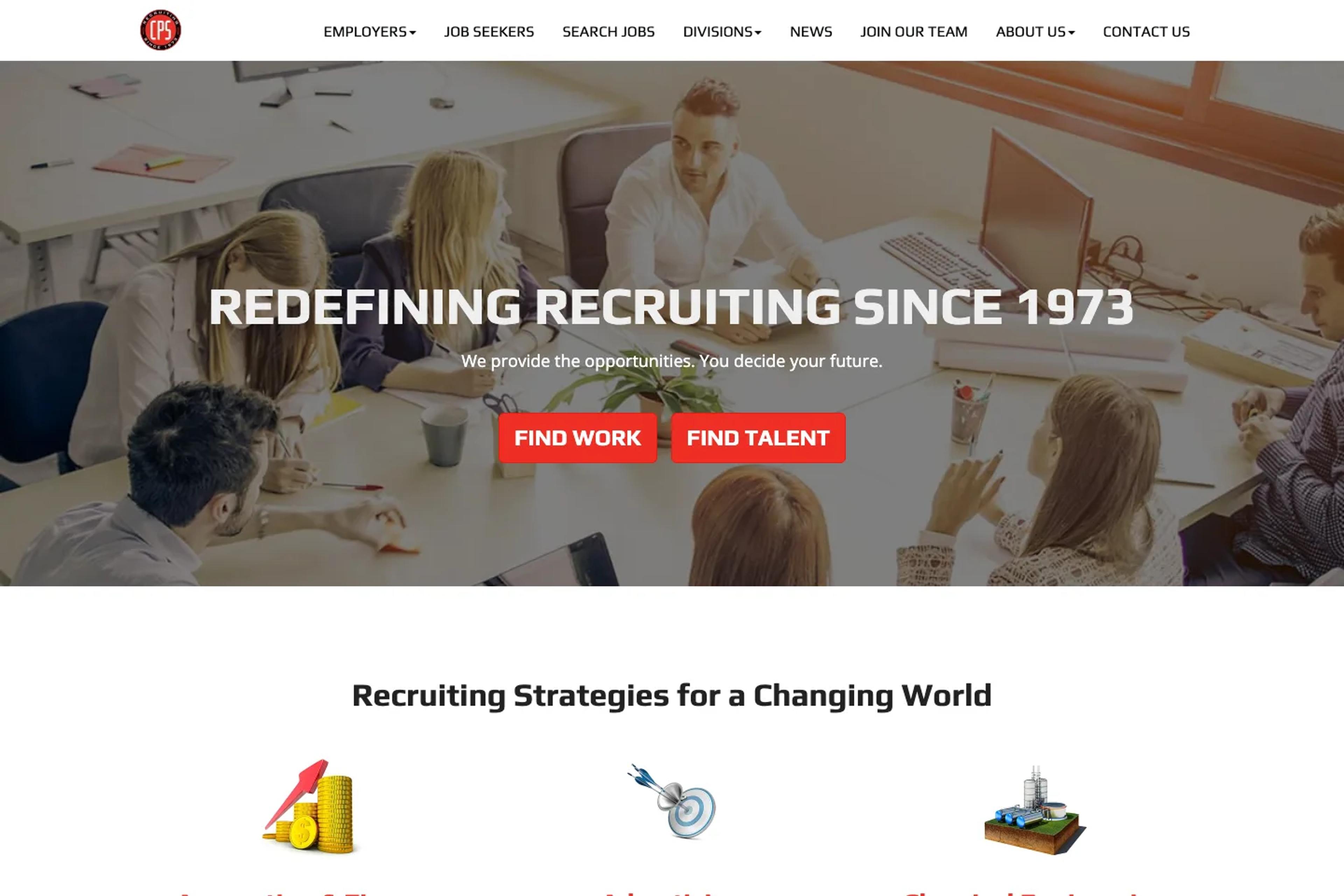 CPS, Inc. website homepage