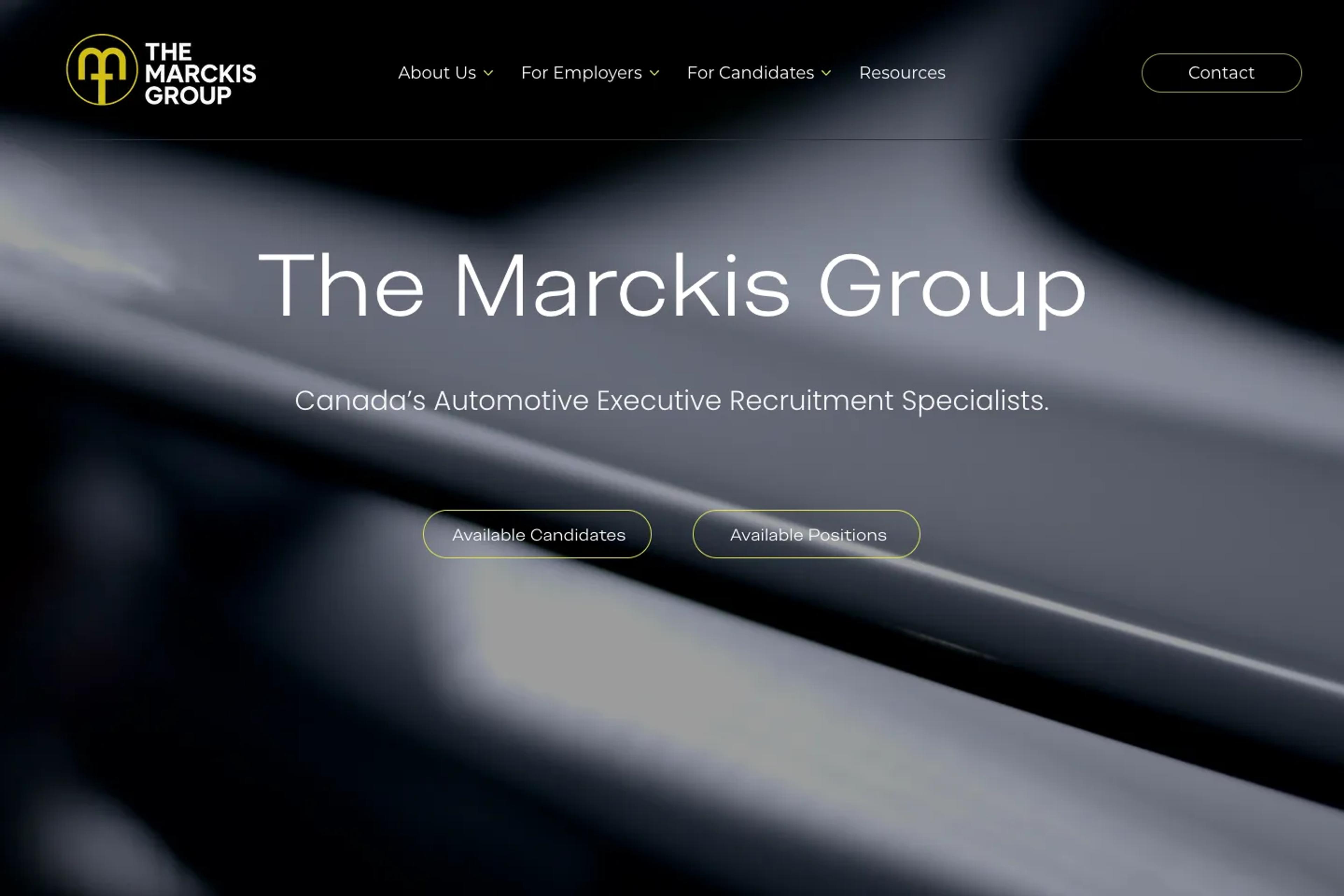 Marckis Group website homepage