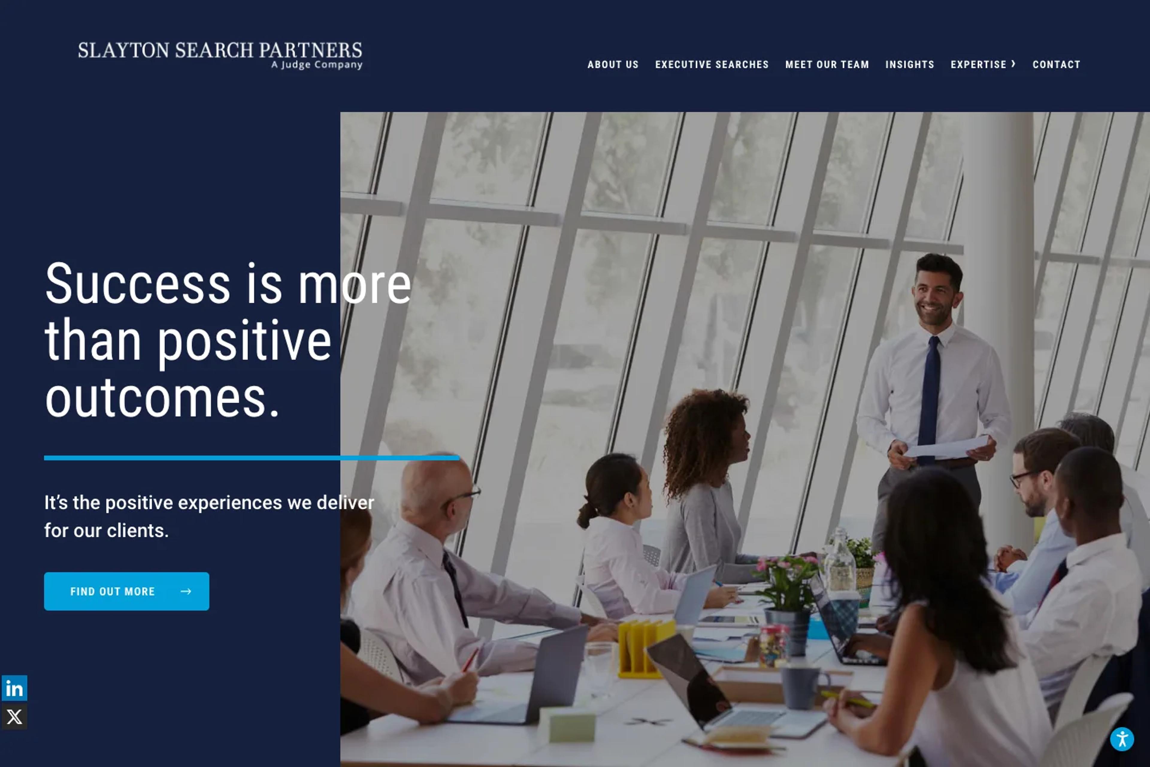 Slayton Search Partners website homepage