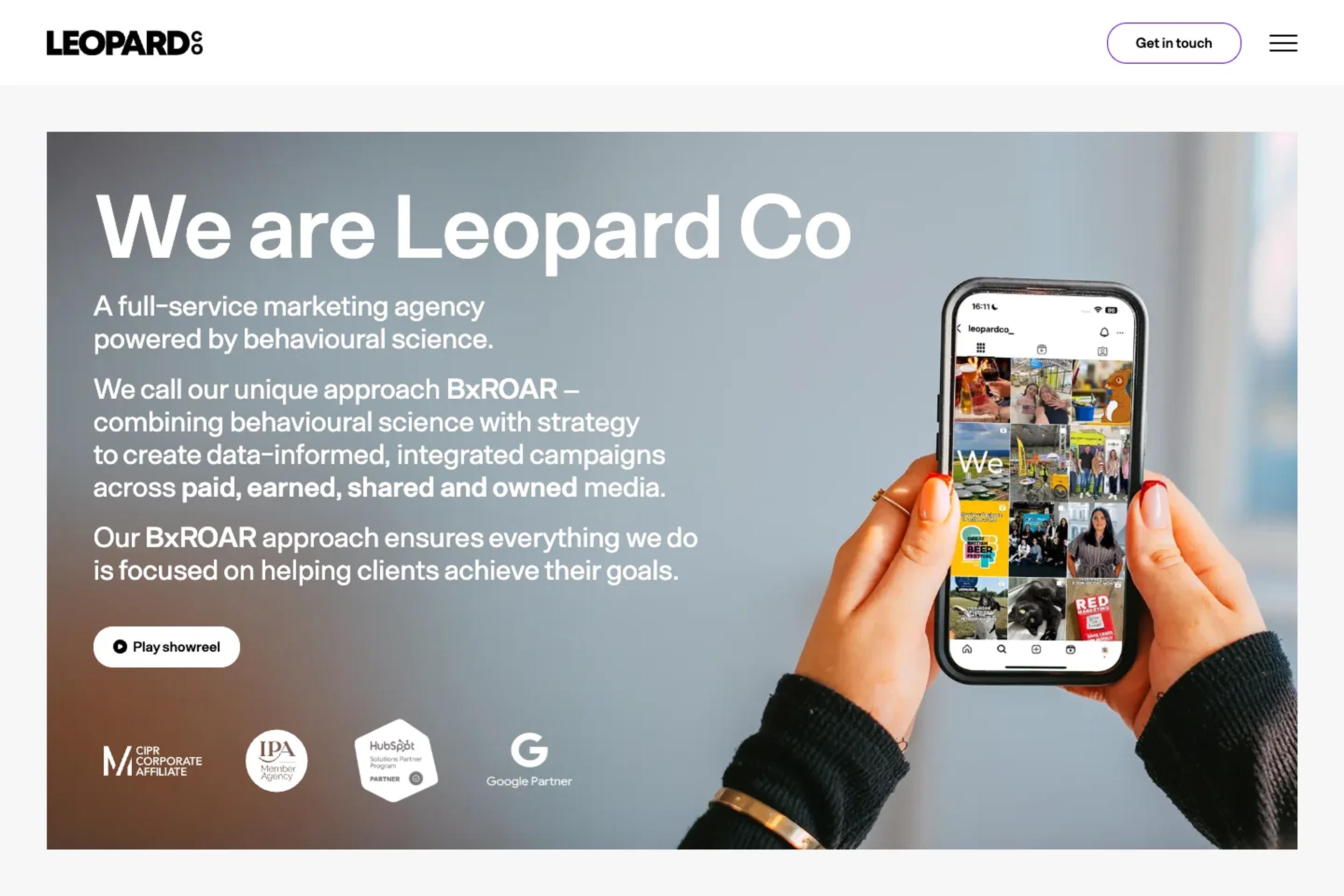 Leopard Co website homepage