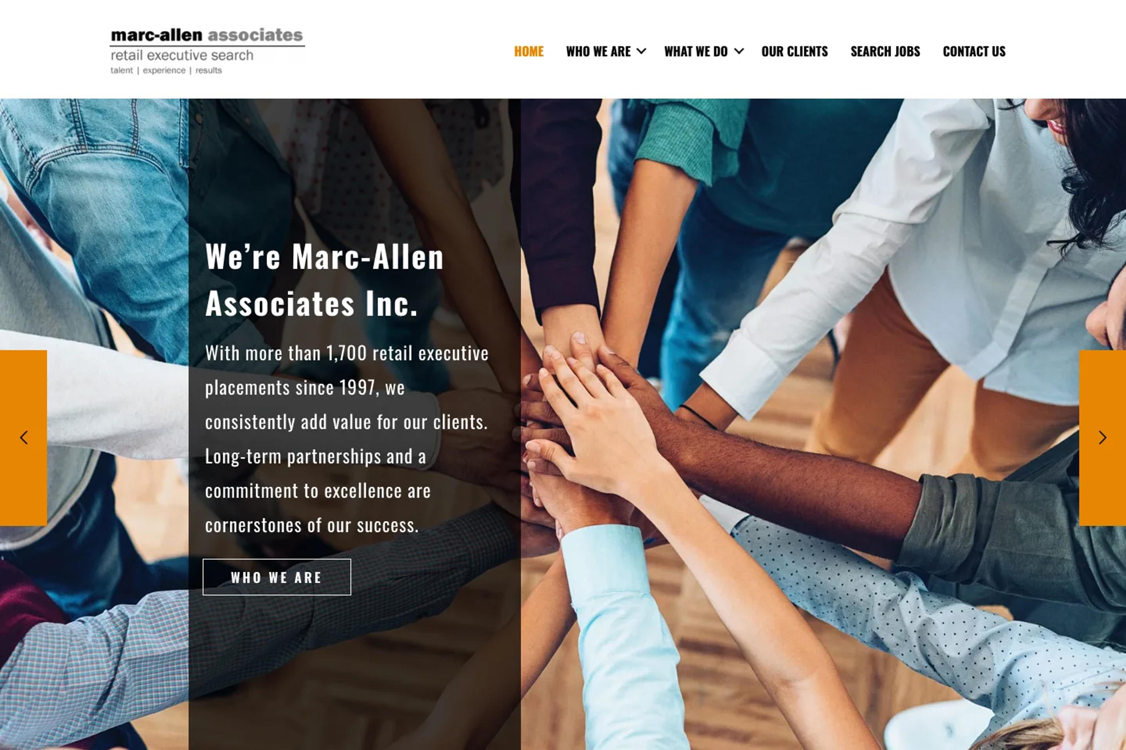 Marc-Allen Associates website homepage